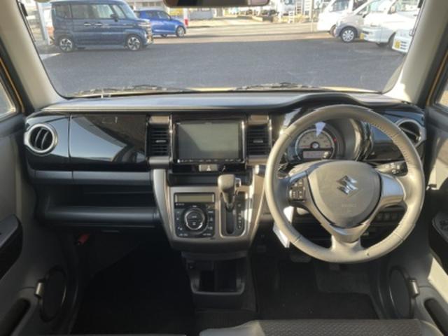 ハスラー JスタイルII 禁煙車 純正ナビ 全周囲カメラ 衝突軽減 ハーフレザーシート ドラレコ スマートキー シートヒーター HIDヘッド ETC オートライト オートエアコン 純正15インチアルミ Bluetooth CD(3枚目)