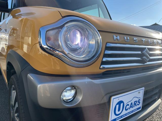 ハスラー JスタイルII 禁煙車 純正ナビ 全周囲カメラ 衝突軽減 ハーフレザーシート ドラレコ スマートキー シートヒーター HIDヘッド ETC オートライト オートエアコン 純正15インチアルミ Bluetooth CD(36枚目)