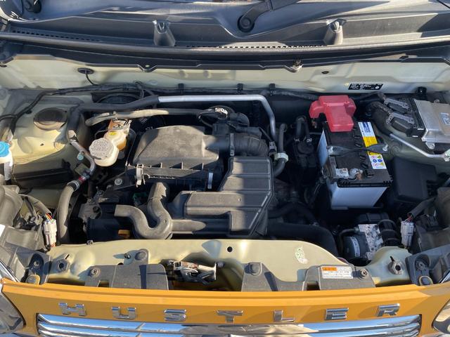 ハスラー JスタイルII 禁煙車 純正ナビ 全周囲カメラ 衝突軽減 ハーフレザーシート ドラレコ スマートキー シートヒーター HIDヘッド ETC オートライト オートエアコン 純正15インチアルミ Bluetooth CD(49枚目)