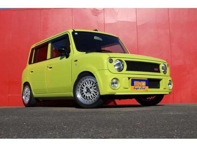 アルトラパン SS リビルトE/G クラッチ新品 ジムニー純正色 15インチアルミ ロッソモデロマフラー MOMOハンドル&シフトノブ TEIN車高調 LEDヘッドライト(5枚目)