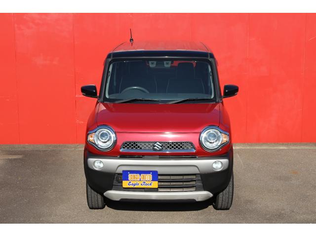 ハスラー X ツートンカラー レーダーブレーキサポート レーンディパーチャー 前席シートヒーター ナビ/TV 純正アルミ スマートキー(3枚目)