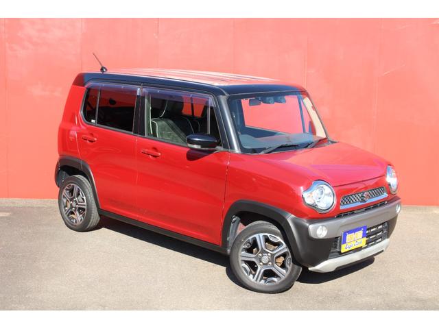 ハスラー X ツートンカラー レーダーブレーキサポート レーンディパーチャー 前席シートヒーター ナビ/TV 純正アルミ スマートキー(4枚目)