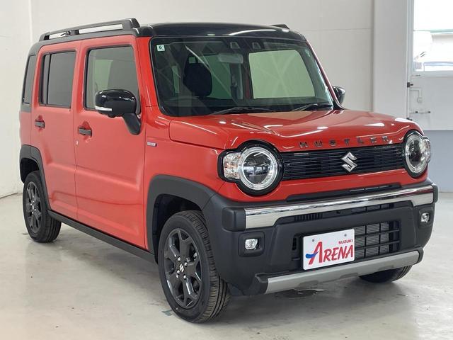 ハスラー タフワイルド　４ＷＤ　スズキセーフティ　純正９インチナビ　全方位カメラ　禁煙車　シートヒーター　純正１５インチＡＷ　ＬＥＤヘッドランプ　Ｂｌｕｅｔｏｏｔｈ接続　アイドリングストップ　スズキコネクト対応（4枚目）