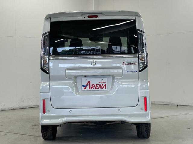 スペーシアカスタム ハイブリッドＸＳターボ　４ＷＤ　スズキセーフティ　スズキコネクト　全方位カメラ　９型純正フルセグナビ　ＡｐｐｌｅＣａｒＰｌａｙ　両側パワースライドドア　アダプティブクルーズコントロール　ヘッドアップディスプレイ（6枚目）