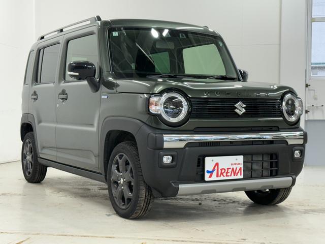 ハスラー タフワイルドターボ　４ＷＤ　スズキセーフティ　純正ナビ　全方位カメラ　禁煙車　　　フルセグＴＶ　スズキコネクト対応　Ｂｌｕｅｔｏｏｔｈ接続可　ＬＥＤヘッドライト　シートヒーター　ルーフレール　フロントＬＥＤフォグランプ（3枚目）