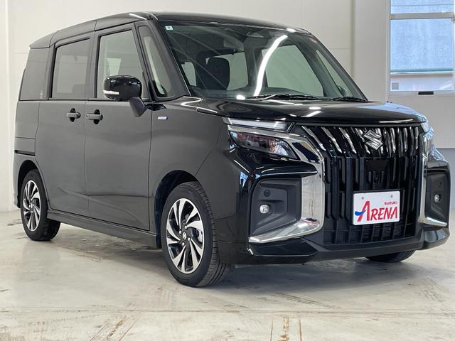 ソリオバンディット ハイブリッドＭＶ　４ＷＤ　スズキセーフティーサポート　純正ナビ　フルセグ　ＴＶ　ＥＴＣ　ドラレコ　ＣＤ　ＤＶＤ再生　Ｂｌｕｅｔｏｏｔｈ接続　両側電動スライドドア　１５インチ純正ＡＷ　クルーズコントロール（3枚目）