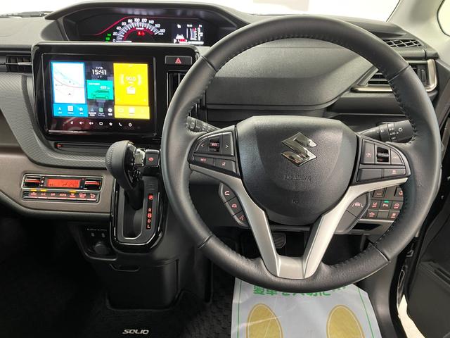 ソリオバンディット ハイブリッドＭＶ　４ＷＤ　スズキセーフティーサポート　純正ナビ　フルセグ　ＴＶ　ＥＴＣ　ドラレコ　ＣＤ　ＤＶＤ再生　Ｂｌｕｅｔｏｏｔｈ接続　両側電動スライドドア　１５インチ純正ＡＷ　クルーズコントロール（17枚目）