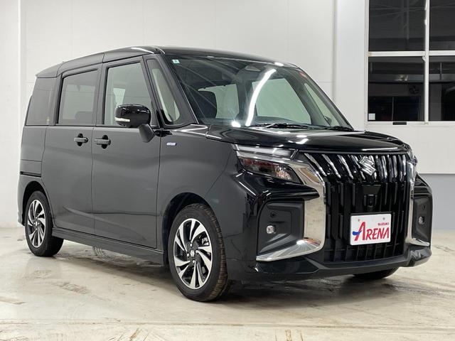 ソリオバンディット ハイブリッドＭＶ　４ＷＤ　スズキセーフティーサポート　純正ナビ　フルセグ　ＴＶ　ＥＴＣ　ドラレコ　ＣＤ　ＤＶＤ再生　Ｂｌｕｅｔｏｏｔｈ接続　両側電動スライドドア　１５インチ純正ＡＷ　クルーズコントロール（3枚目）