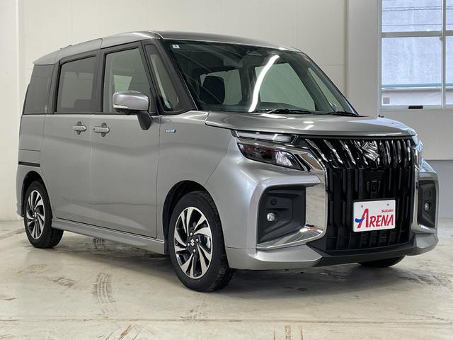 ソリオバンディット ハイブリッドＭＶ　４ＷＤ　スズキセーフティーサポート　純正ナビ　フルセグ　ＴＶ　ＥＴＣ　ドラレコ　ＣＤ　ＤＶＤ再生　Ｂｌｕｅｔｏｏｔｈ接続　両側電動スライドドア　１５インチ純正ＡＷ　クルーズコントロール（3枚目）