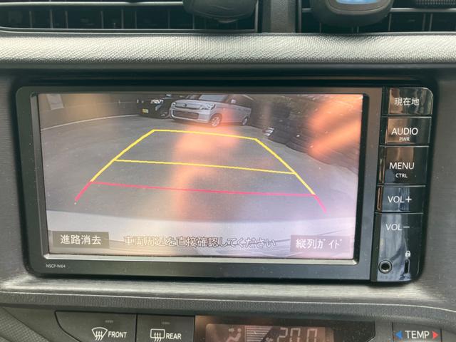 アクア Ｌ　バックカメラ　ナビ　ＴＶ　キーレスエントリー　アイドリングストップ　電動格納ミラー　ＣＶＴ　衝突安全ボディ　ＡＢＳ　ＥＳＣ　ＣＤ　ミュージックプレイヤー接続可　Ｂｌｕｅｔｏｏｔｈ　エアコン（4枚目）