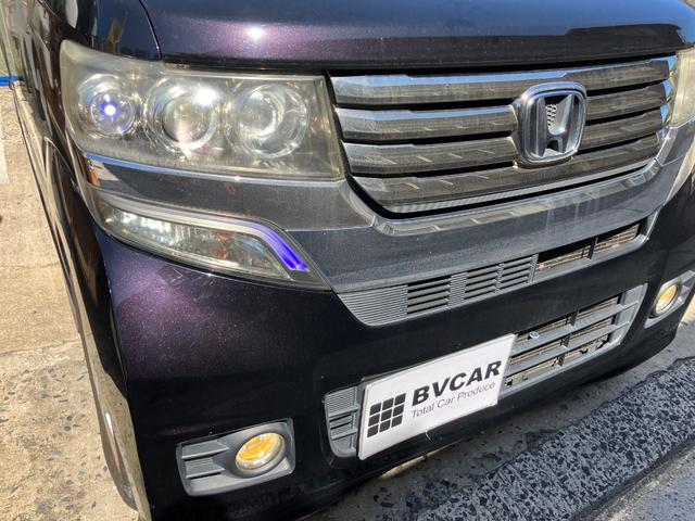 Ｎ－ＢＯＸカスタム Ｇ・Ｌパッケージ　ＥＴＣ　両側スライド・片側電動　ナビ　ＴＶ　オートライト　ＨＩＤ　スマートキー　アイドリングストップ　電動格納ミラー　ベンチシート　ＣＶＴ　盗難防止システム　ＡＢＳ　ＥＳＣ（6枚目）