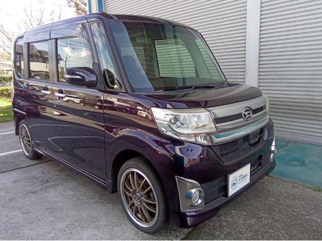 タント カスタムRS 4WD オートライト 両側パワースライドドア 社外アルミ ナビ バックモニター ETC スマートキー(7枚目)