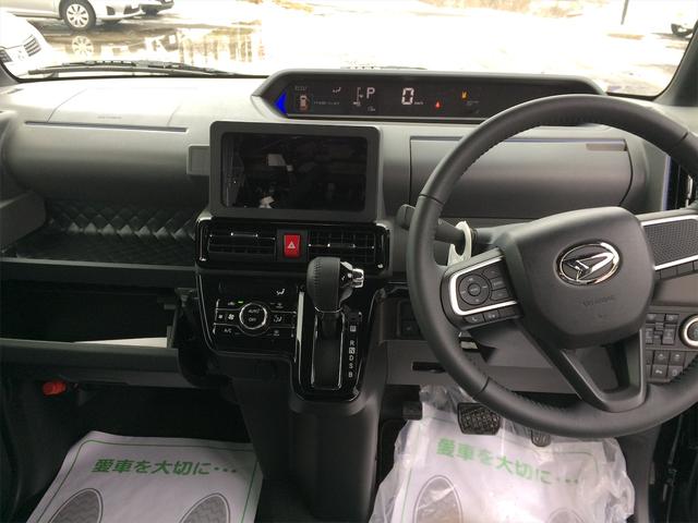 カスタムRS バックカメラ付き シートヒーター 4WD 寒冷地仕様 キーフリー 両側電動スライド ターボ 届出済未使用車 純正15インチアルミ ABS エアバッグ クリアランスソナー 軽自動車(16枚目)