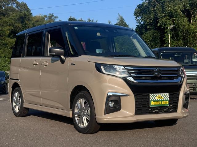 ソリオ ハイブリッドMZ 登録済未使用車 両側電動スライドドア クリアランスソナー オートクルーズコントロール レーンアシスト 衝突被害軽減システム アルミホイール オートライト LEDヘッドランプ スマートキー(5枚目)