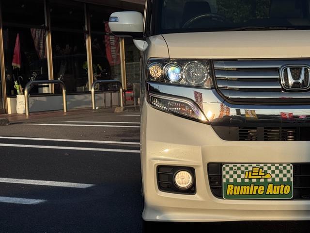 N-BOXカスタム G・Lパッケージ 禁煙車 社外ナビ TV Bカメラ Bluetooth ドラレコ パワースライドドア 車検整備付き(3枚目)