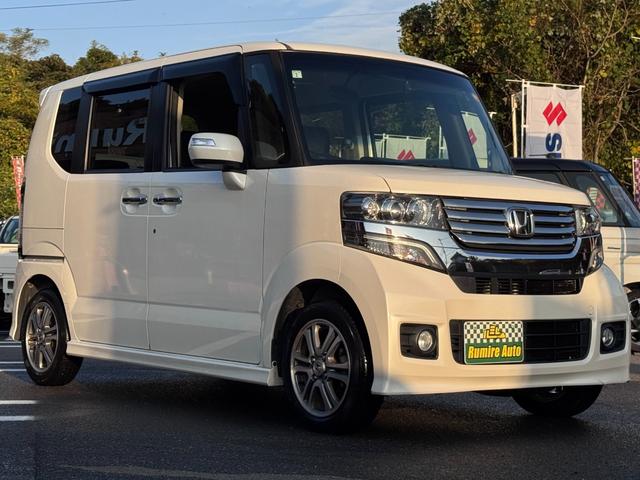 N-BOXカスタム G・Lパッケージ 禁煙車 社外ナビ TV Bカメラ Bluetooth ドラレコ パワースライドドア 車検整備付き(5枚目)