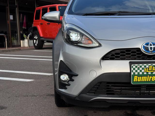 アクア 禁煙車 衝突軽減ブレーキ 純正ナビ TV Bカメラ Bluetooth ETC 前席シートヒーター 車検整備付き(3枚目)