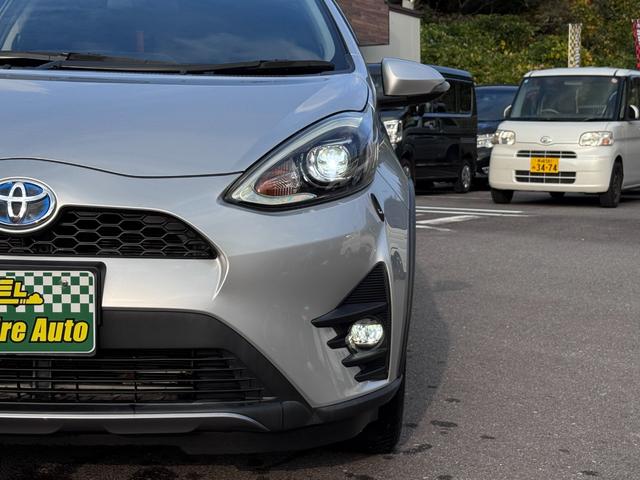 アクア 禁煙車 衝突軽減ブレーキ 純正ナビ TV Bカメラ Bluetooth ETC 前席シートヒーター 車検整備付き(4枚目)