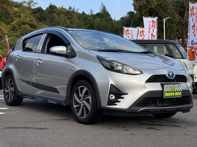 アクア 禁煙車 衝突軽減ブレーキ 純正ナビ TV Bカメラ Bluetooth ETC 前席シートヒーター 車検整備付き(5枚目)