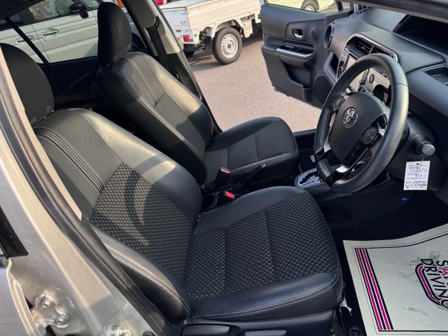 アクア 禁煙車 衝突軽減ブレーキ 純正ナビ TV Bカメラ Bluetooth ETC 前席シートヒーター 車検整備付き(13枚目)