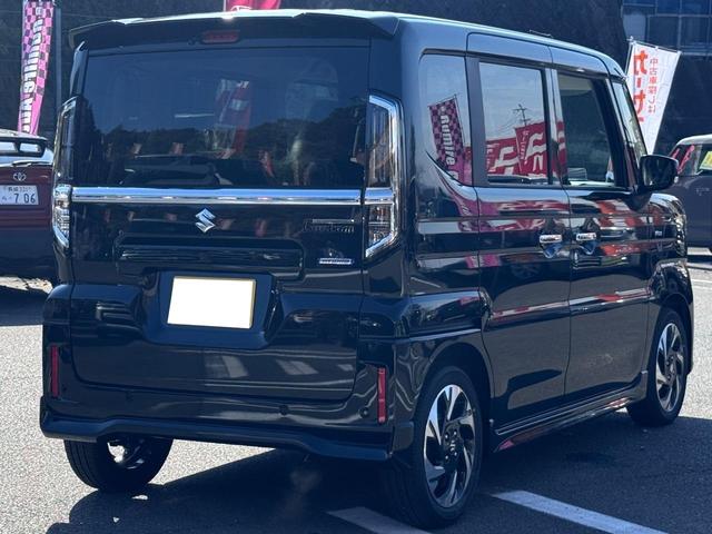 スペーシアカスタム ハイブリッドXS 届出済未使用車 衝突軽減ブレーキ 両側パワースライドドア LEDライト ハーフレザーシート シートヒーター オットマン ヘッドアップディスプレイ アダプティブクルーズコントロール(7枚目)