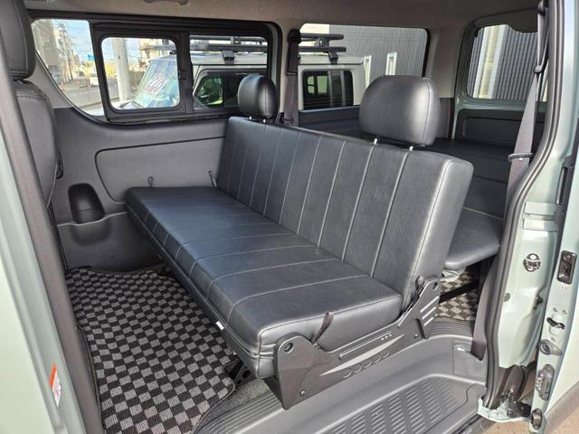 ハイエースバン 衝突被害軽減システム 両側スライドドア スマートキー CVT 100V電源 ESC エアコン パワーウィンドウ 運転席エアバッグ 助手席エアバッグ ダムド DAMD カスタム(34枚目)