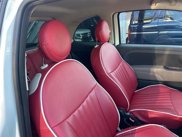 500 ツインエア ポップ CarPlayoオーディオ Bluetooth バックカメラ 純正ホイル 本革調シートカバー(10枚目)