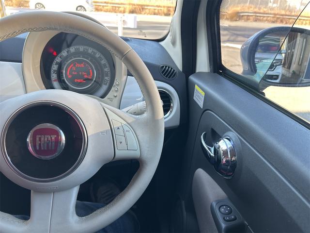 500 ツインエア ポップ CarPlayoオーディオ Bluetooth バックカメラ 純正ホイル 本革調シートカバー(19枚目)