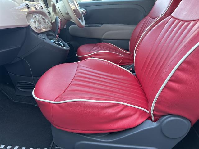 500 ツインエア ポップ CarPlayoオーディオ Bluetooth バックカメラ 純正ホイル 本革調シートカバー(27枚目)