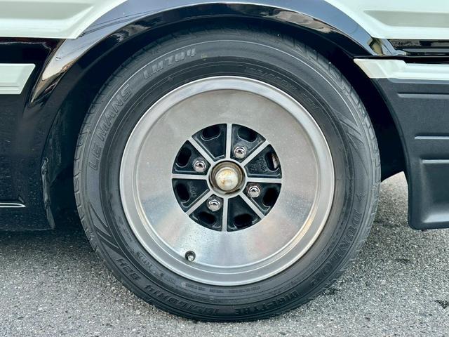 カローラレビン GT ハイテックツートン外装補修済/フロント車高調/リアローダウンサス&社外ショック/調整式ラテラル/5ZIGENマフラー/CUSUCOタワーバー/NARDI36.5φ/フォートラン14アルミ/純正バイザー(17枚目)