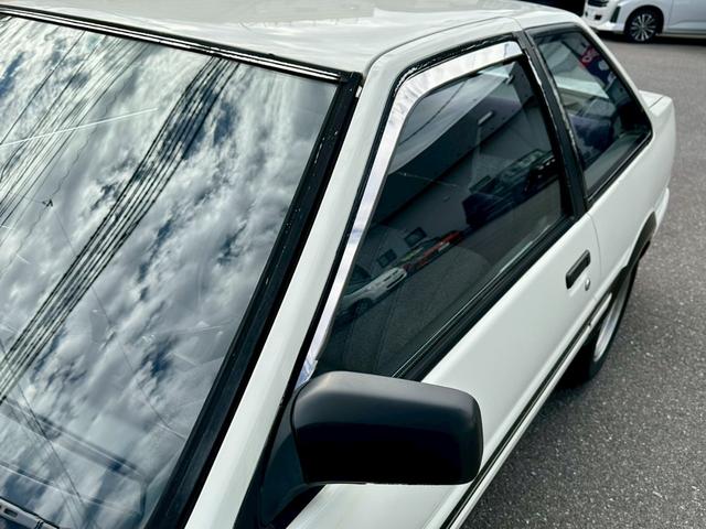 カローラレビン GT ハイテックツートン外装補修済/フロント車高調/リアローダウンサス&社外ショック/調整式ラテラル/5ZIGENマフラー/CUSUCOタワーバー/NARDI36.5φ/フォートラン14アルミ/純正バイザー(34枚目)