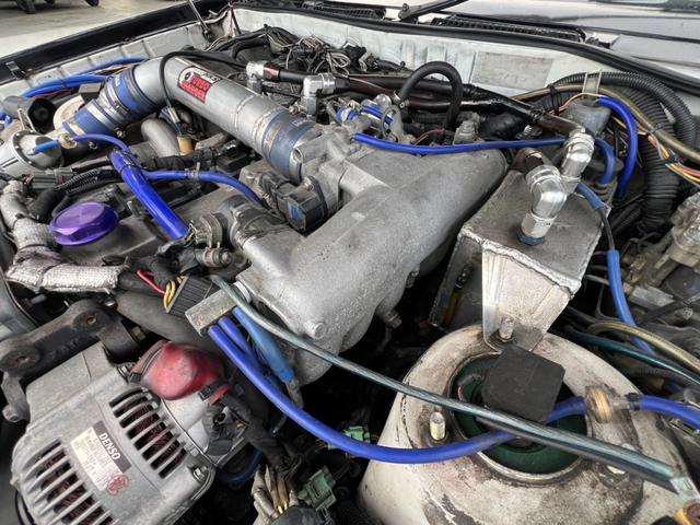 スープラ ３．０ＧＴターボ　社外エアロ　レカロシート　５ＭＴ　タコ足　社外シングルタービン　ＨＫＳエアクリ　社外マフラー　ＴＥＩＮ車高調　社外ＡＷ　トラストインタークーラー　ＯＳツインプレート　ナルディステアリング（56枚目）