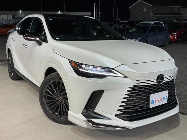 ＲＸ ＲＸ３５０ｈ　バージョンＬ　パノラマルーフ　ハーフレザーシート　パノラマミックビューモニター　デジタルインナーミラー　レーダークルーズコントロール　純正ナビ　フルセグ　シートヒーター・エアコン　１００Ｖ電源　電動リアゲート（3枚目）