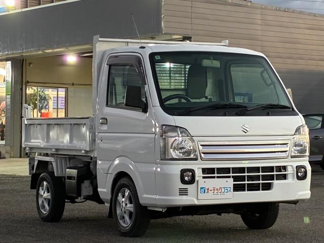 キャリイトラック 頑丈ダンプ 4WD 土砂禁ダンプ パネル型鳥居 下開リアゲート 荷台内寸:長さ190cm幅138cm アオリ高さ31cm マレル式 三方開 フォグランプ 社外12インチAW オートマ パワステ エアコン ABS(21枚目)