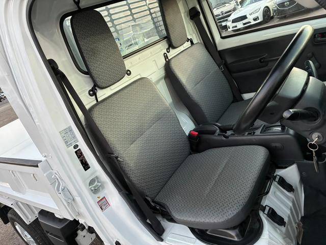 キャリイトラック 頑丈ダンプ 4WD 土砂禁ダンプ パネル型鳥居 下開リアゲート 荷台内寸:長さ190cm幅138cm アオリ高さ31cm マレル式 三方開 フォグランプ 社外12インチAW オートマ パワステ エアコン ABS(42枚目)