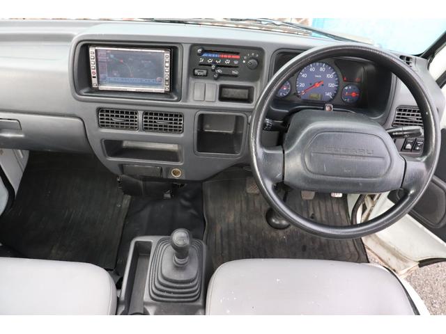 サンバートラック 赤帽 赤帽 スーパーチャージャー MT5 ハイルーフ YOKOHAMA GEOLANDAR KT ナビ キーレス ETC 作業灯 オーバーヘッドシェルフ エアコン ドアバイザー 三方開(5枚目)