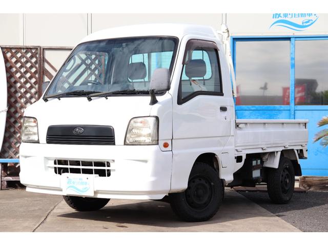 サンバートラック 赤帽 赤帽 スーパーチャージャー MT5 ハイルーフ YOKOHAMA GEOLANDAR KT ナビ キーレス ETC 作業灯 オーバーヘッドシェルフ エアコン ドアバイザー 三方開(8枚目)