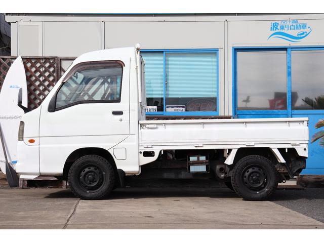 サンバートラック 赤帽 赤帽 スーパーチャージャー MT5 ハイルーフ YOKOHAMA GEOLANDAR KT ナビ キーレス ETC 作業灯 オーバーヘッドシェルフ エアコン ドアバイザー 三方開(9枚目)
