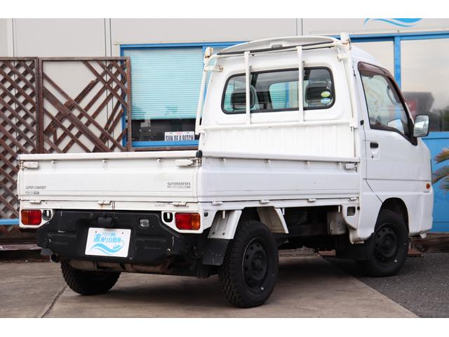 サンバートラック 赤帽 赤帽 スーパーチャージャー MT5 ハイルーフ YOKOHAMA GEOLANDAR KT ナビ キーレス ETC 作業灯 オーバーヘッドシェルフ エアコン ドアバイザー 三方開(10枚目)