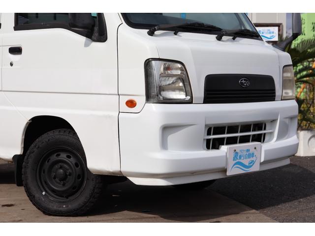 サンバートラック 赤帽 赤帽 スーパーチャージャー MT5 ハイルーフ YOKOHAMA GEOLANDAR KT ナビ キーレス ETC 作業灯 オーバーヘッドシェルフ エアコン ドアバイザー 三方開(35枚目)