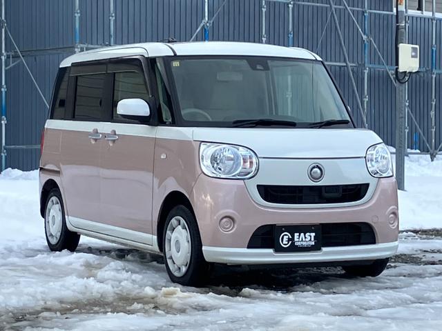 ムーヴキャンバス Ｘ　ＳＡＩＩ　４ＷＤ　社外フルセグナビ　Ｂｌｕｅｔｏｏｔｈ　両側スライドドア　ＬＥＤヘッドライト　スマートアシストシステム　フルフラットシート　電動格納ミラー　プッシュスタート　アイドリングストップ　盗難防止装置（6枚目）