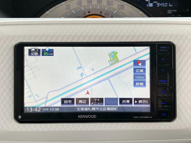 ムーヴキャンバス Ｘ　ＳＡＩＩ　４ＷＤ　社外フルセグナビ　Ｂｌｕｅｔｏｏｔｈ　両側スライドドア　ＬＥＤヘッドライト　スマートアシストシステム　フルフラットシート　電動格納ミラー　プッシュスタート　アイドリングストップ　盗難防止装置（16枚目）