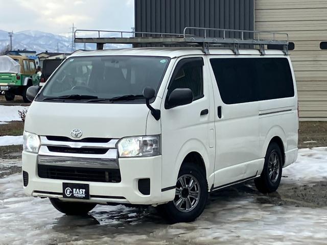 ハイエースバン ロングＤＸ　ＧＬパッケージ　４ＷＤ　自社買取車両　ワンオーナー　寒冷地仕様車　４型　ディーゼルターボ　ルーフキャリア　リアゲートラダー　両側スライド　純正ナビ　ドライブレコーダー　ＬＥＤヘッドライト　社外アルミホイール　ＥＴＣ（25枚目）