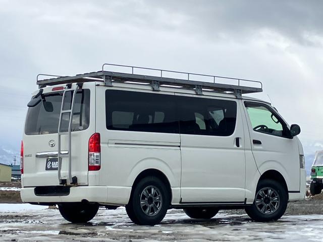 ハイエースバン ロングＤＸ　ＧＬパッケージ　４ＷＤ　自社買取車両　ワンオーナー　寒冷地仕様車　４型　ディーゼルターボ　ルーフキャリア　リアゲートラダー　両側スライド　純正ナビ　ドライブレコーダー　ＬＥＤヘッドライト　社外アルミホイール　ＥＴＣ（35枚目）
