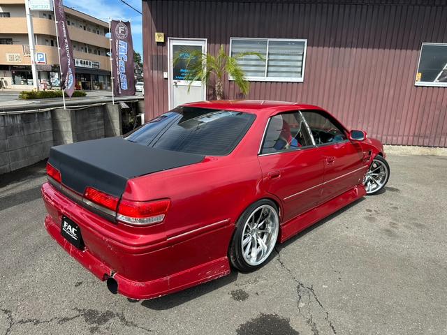 マークII ツアラーＶ　５速ＭＴ載せ替え公認済み　トラストＴ６７ー２５Ｇタービン　ＨＫＳ金Ｖプロ　ミニッツエキマニ　ワンダーフルエアロ　機械式ＬＳＤ　フルタップ車高調　伊藤オートＶ１ナックル　ＢＮスポーツボンネット（9枚目）
