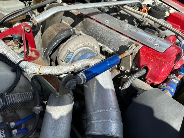 マークII ツアラーＶ　５速ＭＴ載せ替え公認済み　トラストＴ６７ー２５Ｇタービン　ＨＫＳ金Ｖプロ　ミニッツエキマニ　ワンダーフルエアロ　機械式ＬＳＤ　フルタップ車高調　伊藤オートＶ１ナックル　ＢＮスポーツボンネット（31枚目）