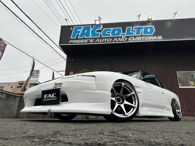 １８０ＳＸ タイプＲ　機械式ＬＳＤ　サンルーフ　フルエアロ　ＣＳＴ１８インチＡＷ　車高調　Ｓ１５メンバー　社外アーム　５穴化済み　ダッシュ貫通ロールバー　フルバケ（12枚目）