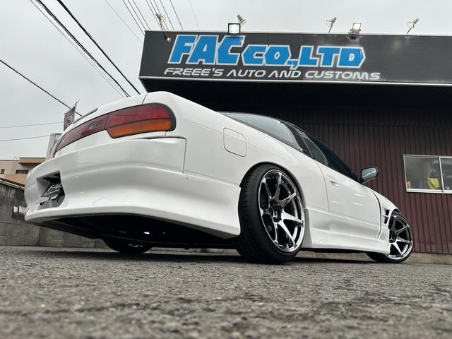 １８０ＳＸ タイプＲ　機械式ＬＳＤ　サンルーフ　フルエアロ　ＣＳＴ１８インチＡＷ　車高調　Ｓ１５メンバー　社外アーム　５穴化済み　ダッシュ貫通ロールバー　フルバケ（13枚目）