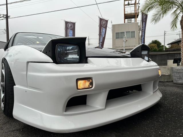１８０ＳＸ タイプＲ　機械式ＬＳＤ　サンルーフ　フルエアロ　ＣＳＴ１８インチＡＷ　車高調　Ｓ１５メンバー　社外アーム　５穴化済み　ダッシュ貫通ロールバー　フルバケ（15枚目）