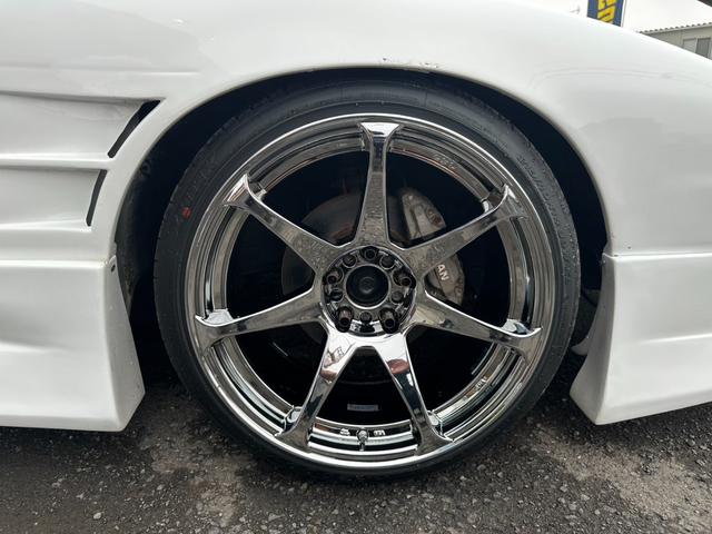 １８０ＳＸ タイプＲ　機械式ＬＳＤ　サンルーフ　フルエアロ　ＣＳＴ１８インチＡＷ　車高調　Ｓ１５メンバー　社外アーム　５穴化済み　ダッシュ貫通ロールバー　フルバケ（38枚目）